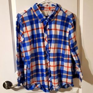 New York Laundry, button up, flannel, Xl